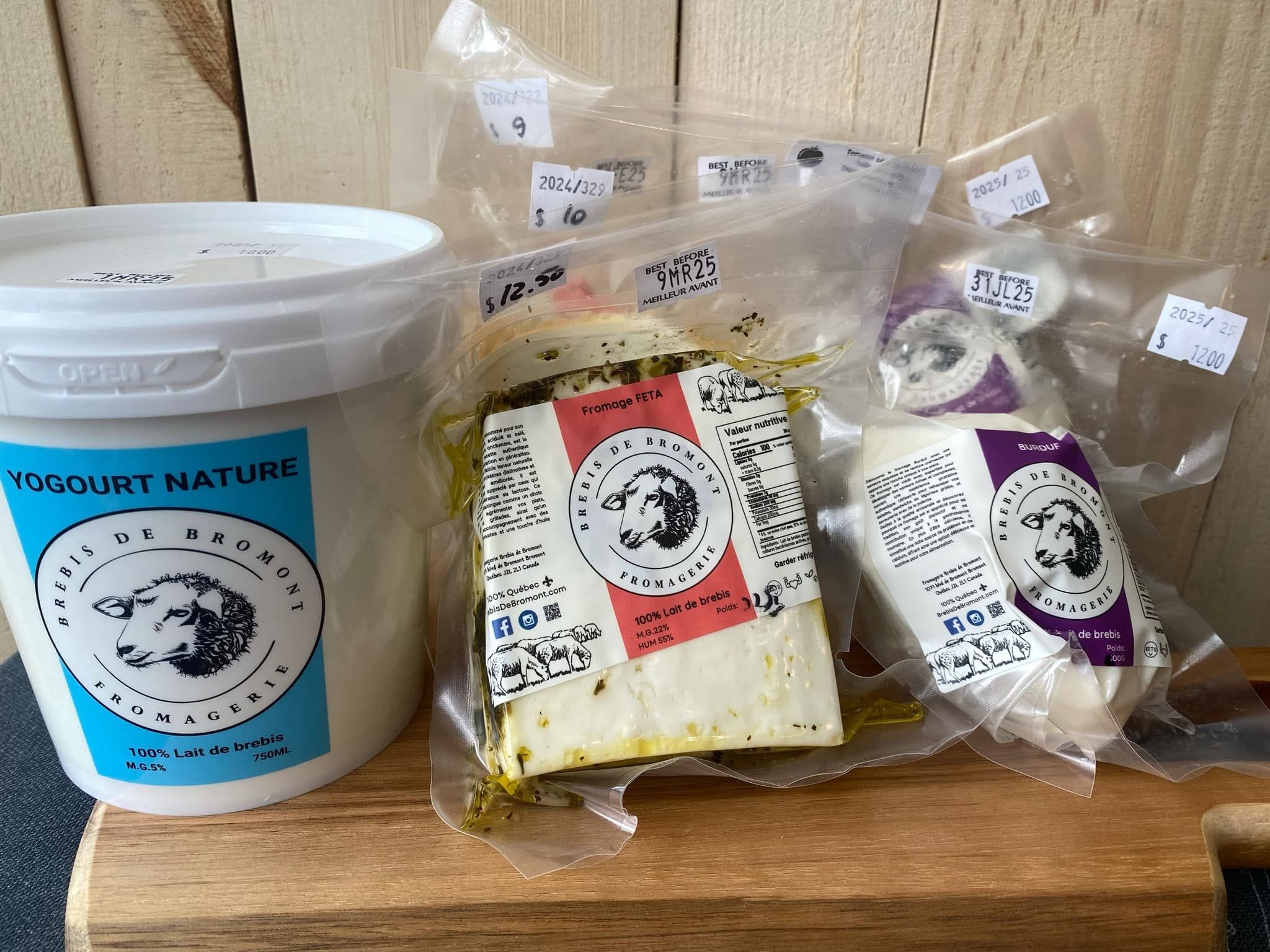 Produits emballés vendus en boutique