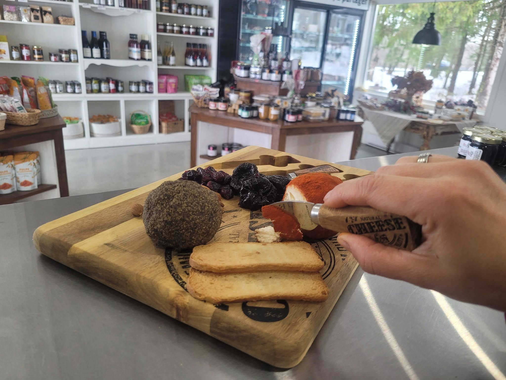 Produits emballés vendus en boutique